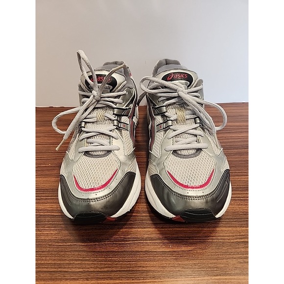 ASICS TN725 Mens White Red Silver Running Shoes Size 10.5 F220207 - Picture 1 of 10